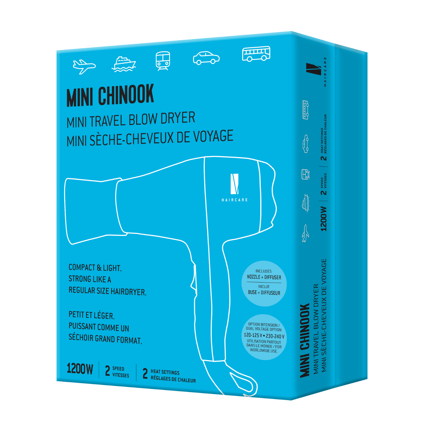 Mini chinook - Sèche-cheveux de voyage Luc Vincent - Luc Vincent