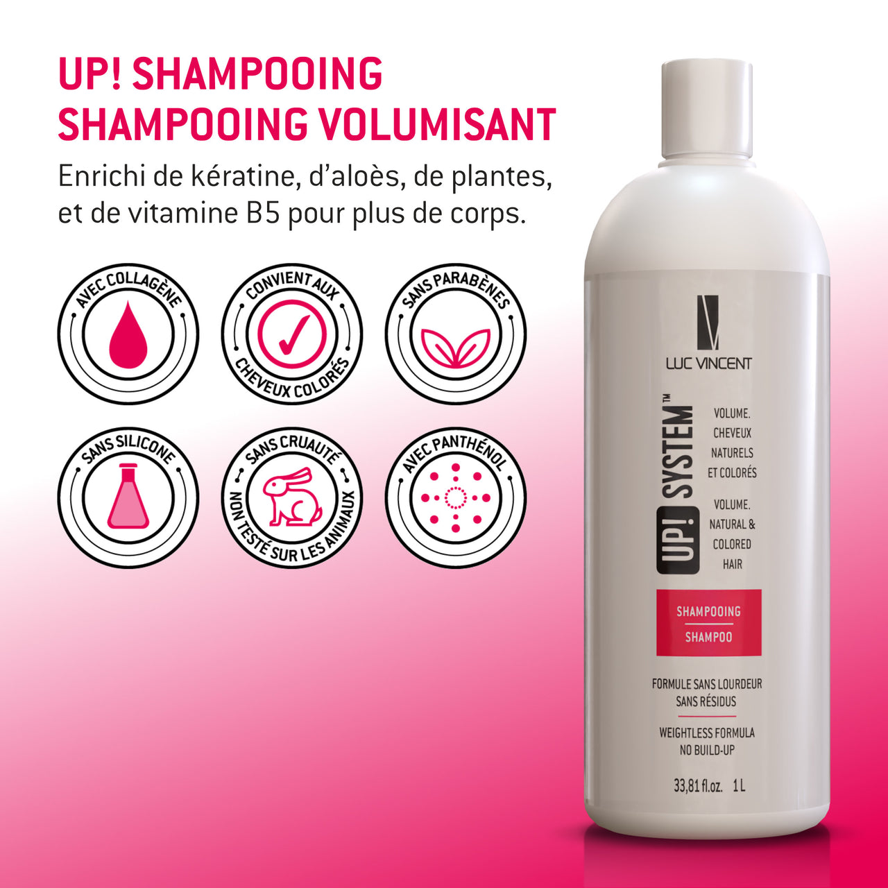UP! SHAMPOOING VOLUMISANT - Luc Vincent