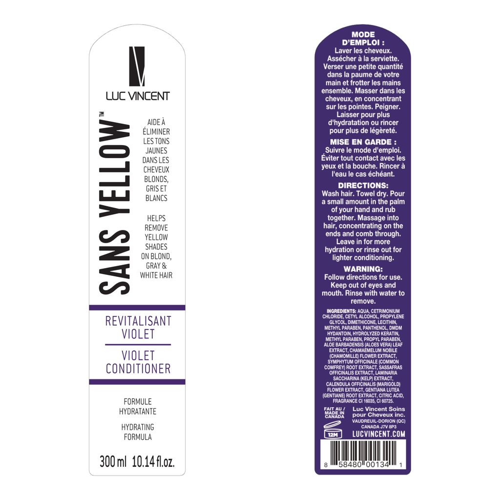 SANS YELLOW - REVITALISANT VIOLET (Blonds, blancs ou gris) - Luc Vincent