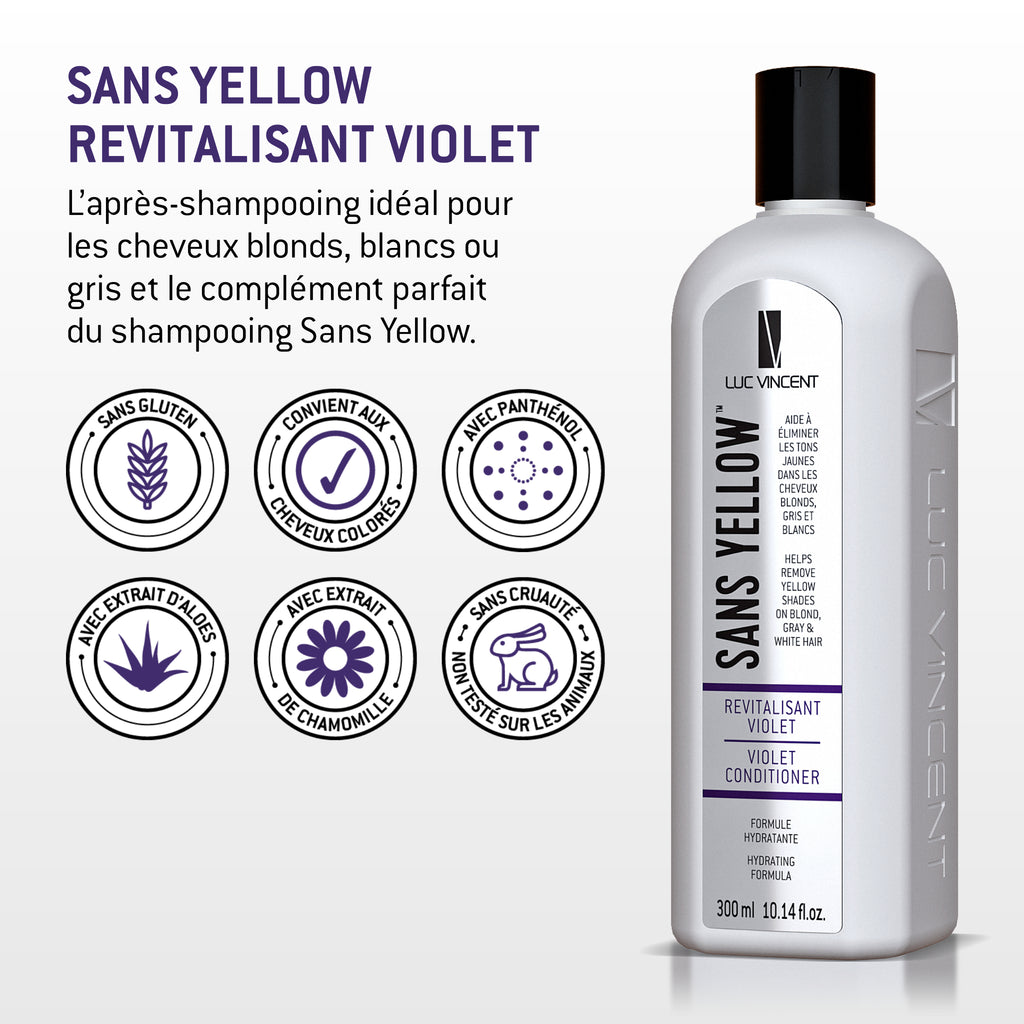 SANS YELLOW - REVITALISANT VIOLET (Blonds, blancs ou gris) - Luc Vincent