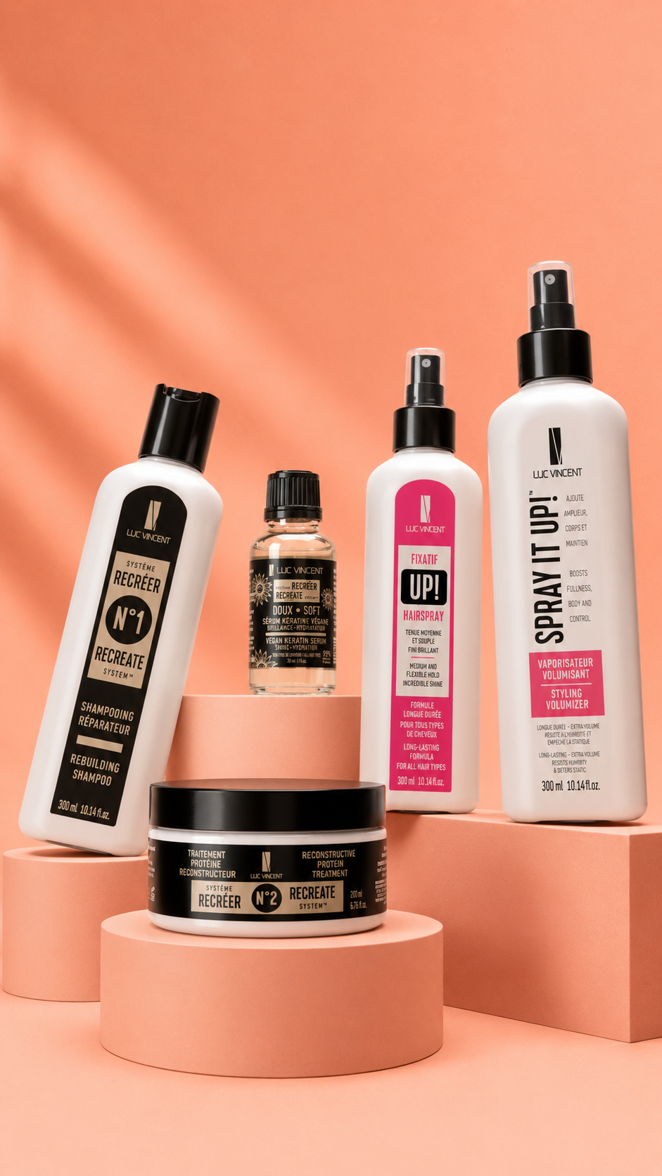 Kit Luc Vincent Zéro humidité et frisottis — 5 produits anti-frisottis