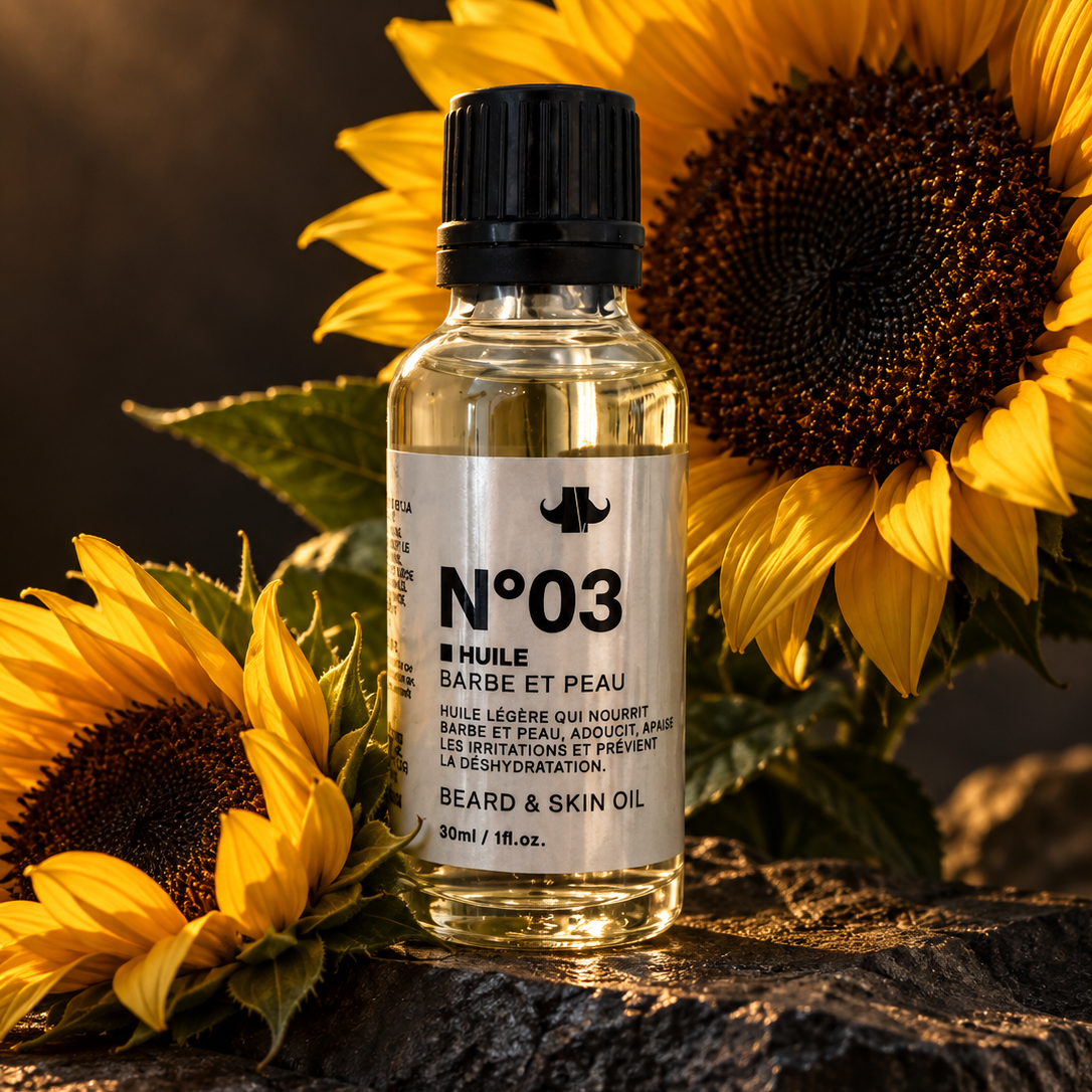Huile N°03 devant des tournesols