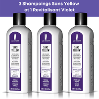 Thumbnail for 2 shampooings Sans Yellow et 1 revitalisant violet - Luc Vincent