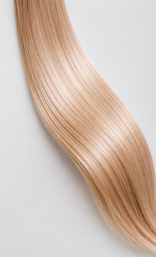Pointes blondes lisses et brillantes