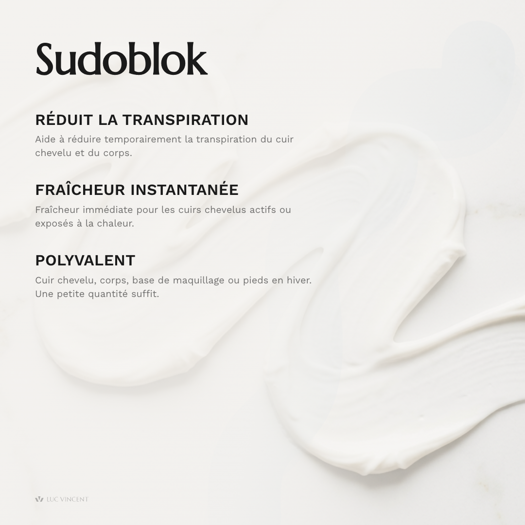 Sudoblok - Antisudorifique pour cuir chevelu et corps